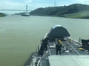 Future USS Omaha (LCS 12) Transits the Panama Canal