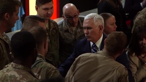 Vice President Mike Pence visits the 332nd Air Expeditionary Wing B-Roll