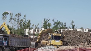 BROLL USACE Debris Removal Site In Los Alamos