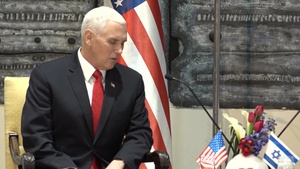 Vice President Mike Pence Meets Israeli President Reuven Rivlin