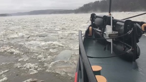 Coast Guard cutters continue to break ice on the Connecticut River