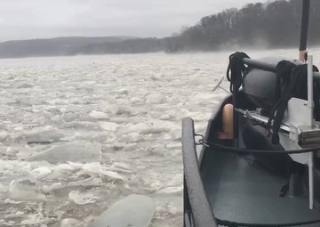 Coast Guard cutters continue to break ice on the Connecticut River