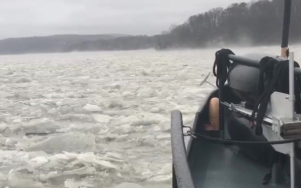 Coast Guard cutters continue to break ice on the Connecticut River