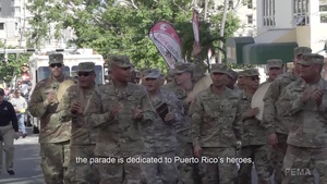 Puerto Rico's Heroes Celebrated During San Jorge's Holiday Parade