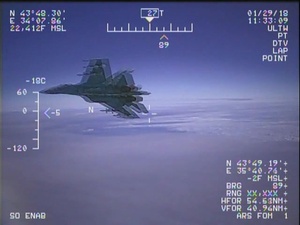 U.S. EP-3 Aries aircraft flying Jan. 29, 2018 in international airspace over the Black Sea