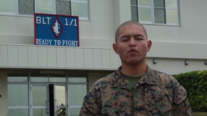 Lance Cpl. Alba 2018 Super Bowl shout-out