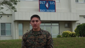 Lance Cpl. Carmona 2018 Super Bowl shout-out