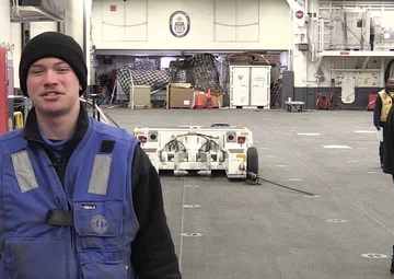 USS Bonhomme Richard Sailors Conduct Super Bowl LII Shout-Outs