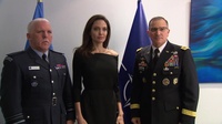 NATO SG meets UNHCR Special Envoy Angelina Jolie, Bilateral with Gen. Scaparrotti
