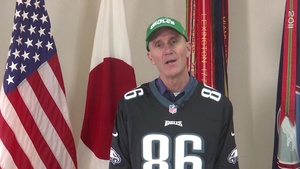 Major General James F. Pasquarette Superbowl Shout Out