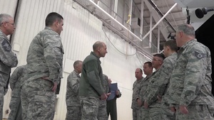Team JSTARS meet with Gen. Mike Holmes, commander of Air Combat Command at Robins AFB