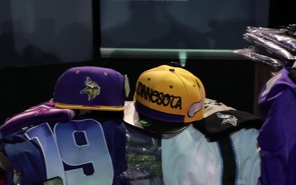 Merchandise Seized by CBP for Intellectual Property Right violations at Super Bowl LII and Interview footage of Supervisory Customs Officer Lee Takaki