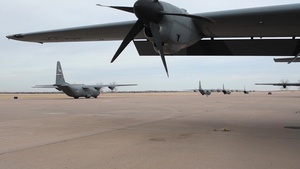 317th Airlift Wing Operational Readiness Exercise 18-01 12-Ship C-130J Take-Off B-Roll Package