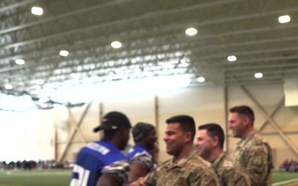 Minnesota National Guard Soldiers participate in Mission 22 Celebrity Flag Football