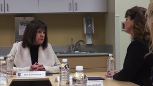 Second Lady of the United States Visits Music Therapy Patients at JBER
