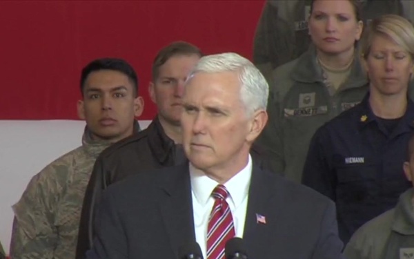 Vice President Pence Troop Talk at Yokota Air Base