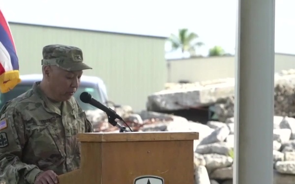 Ground breaking for Hawaii Army National Guard Combined Support Maintenance Shop #2
