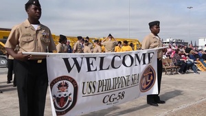 USS Philipine Sea Arrives in Mobile, Ala.