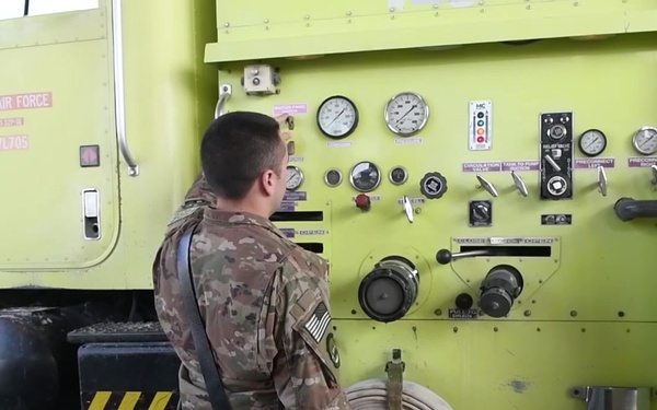 BROLL: Staff Sgt Andrew Ladzinski, 148FW Firefighter