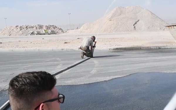 BROLL: FireFighters from Air National Guard in Qatar