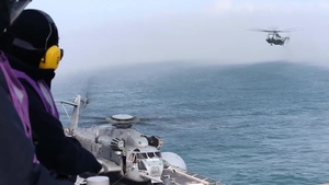 VMM-162 (Reinforced) lands aboard USS Iwo Jima (LHD 7)