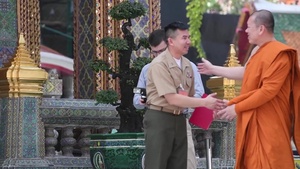 Cobra Gold 18: U.S. Navy and RTAF Chaplains meet Supreme Patriarch of Thailand
