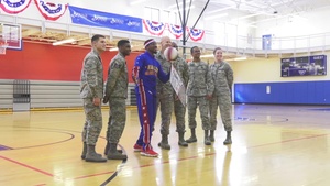 Harlem Globetrotters Visit Hanscom