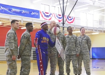 Harlem Globetrotters Visit Hanscom