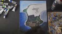 Iwo Jima painting (long version)