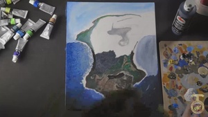 Iwo Jima painting (long version)