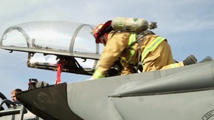 Firefighters Train for Aircrew Evac (News Story)
