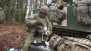 1st Battalion, 18th Infantry Regiment, Soldiers Set Up Medical Aid Station for Allied Spirit VIII (B-Roll)