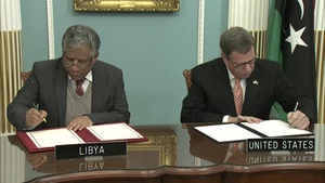 Signing Ceremony with Under Secretary Steve Goldstein and Libya