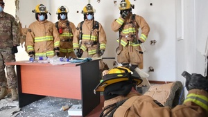 BROLL: ANG Firefighters Train in Abandon Building on ADAB