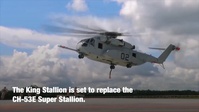 CH-53K King Stallion lifts JLTV
