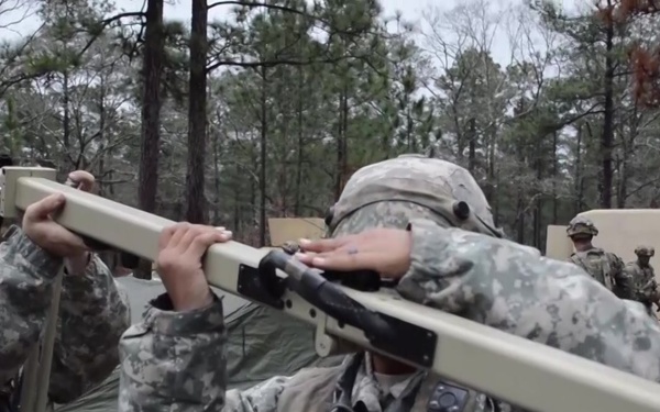 Bronco Soldiers setup TOC at JRTC B-roll