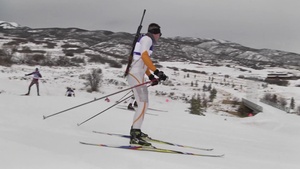 Vermont Guard Biathletes Ski Pursuit Race Course