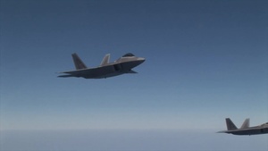 F-22s In Flight