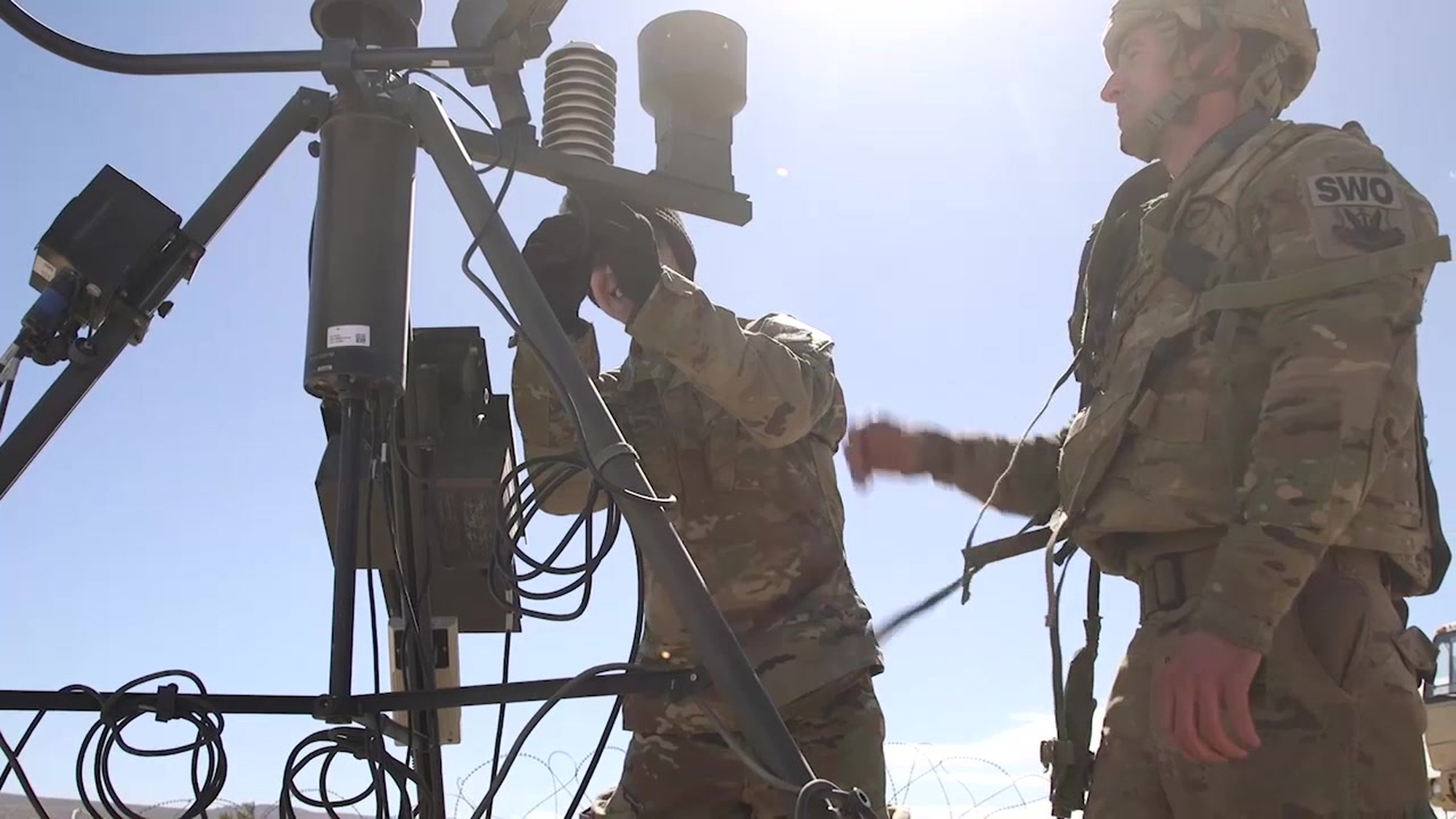 Air Force Weather Forecasters support US Army assets at the National Training Center, Fort Irwin, CA