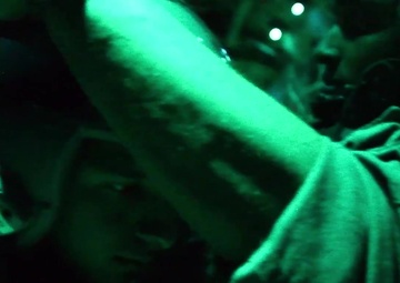 ORE 18-01 82nd Airborne C-130 Night Drop and Load plus Flying Shots B-Roll