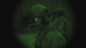 83rd ERQS pararescuemen conduct weapons training in darkness