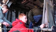 Arkansas National Guardsmen Train Boy Scouts on Wilderness Survival