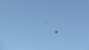 The F-86 Sabre Flies during Heritage Flight