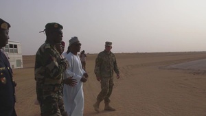 Agadez Governor visits Nigerien Air Base 201