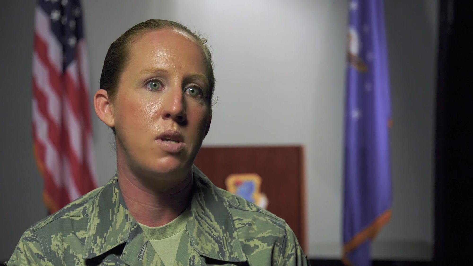 an inter view with CMSgt Jessika Dowdy interview and Lt. Col. Billy Wilson, Jr.