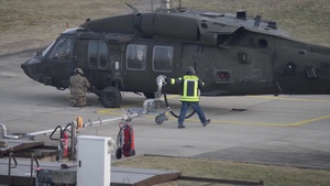 UH-60 Black Hawk Helicopter Refueling