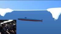 USS Hartford (SSN 768) surfacing through ice