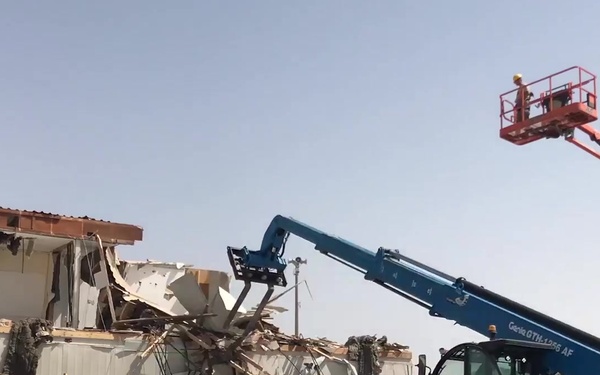 Time Lapse: 380th Civil Engineers Tears Down Building on ADAB