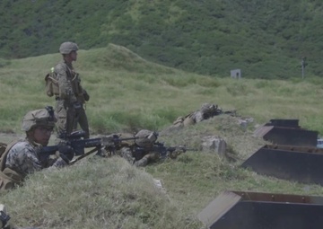 Marines conduct squad attacks from 1/3 during Exercise Bougainville I