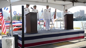 B-roll: Coast Guard Cutter Galveston Island decommissioned after 26 years of service